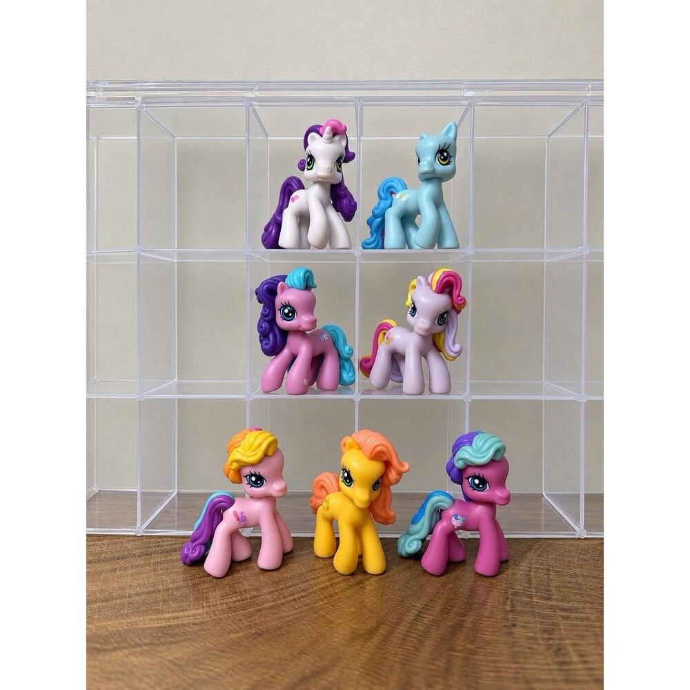 Lot of 7 My Little Pony G3 Ponyville 2" Mini Figures 2006 2007 2008 Hasbro